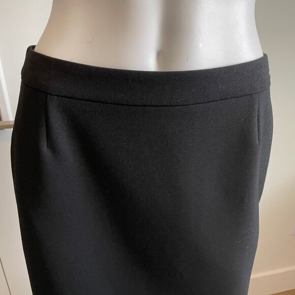 Boss Hugo Boss Vilea1 Classic Poly Viscose Blend Lined Skirt Black Sz 6 NWOT - Picture 2 of 11
